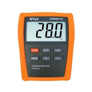 ترمومتر دوکانال وی سی مدل +dm6802a